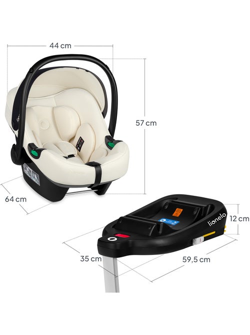 Seggiolino auto per neonati con base ISOFIX - LIONELO Astrid i-Size - Premio ADAC - Leggero - Seggio - Kiabi