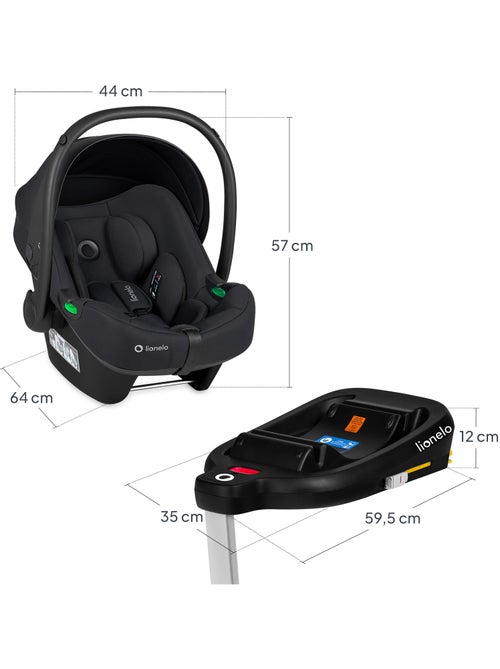 Seggiolino auto per neonati con base ISOFIX - LIONELO Astrid i-Size - Premio ADAC - Leggero - Seggio - Kiabi Seggiolino auto per neonati con base ISOFIX - LIONELO Astrid i-Size - Premio ADAC - Leggero - Seggio - Kiabi