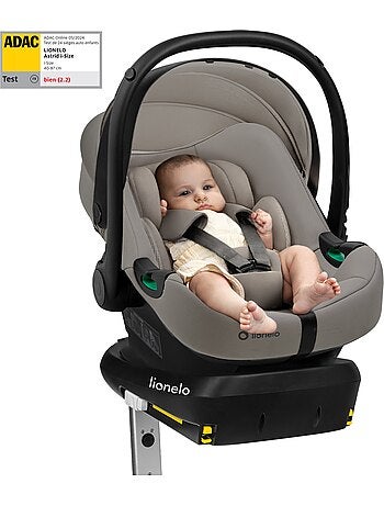 Seggiolino auto per neonati con base ISOFIX - LIONELO Astrid i-Size - Premio ADAC - Leggero - Seggio