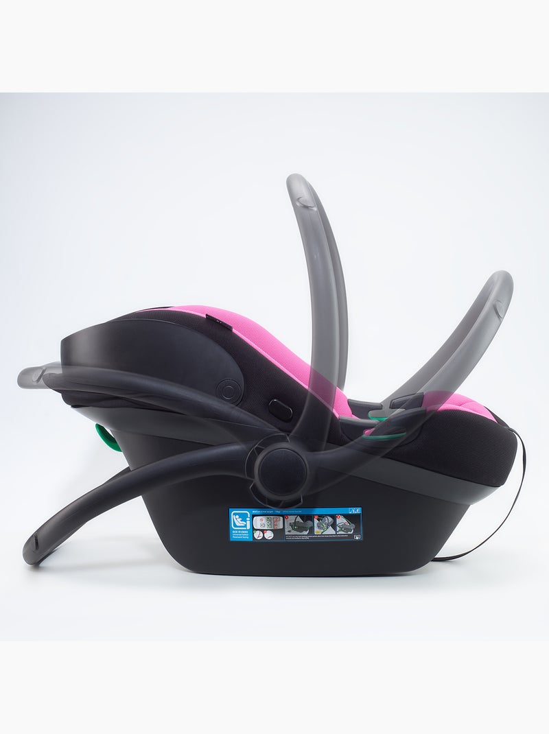 Seggiolino auto per neonati travel xp - babygo Nero Rosa - Kiabi