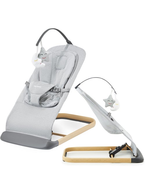 Seggiolino bebè LILY 2 in 1 dondolo sdraietta 0+ leggero 3 posizioni sicuro - Kiabi