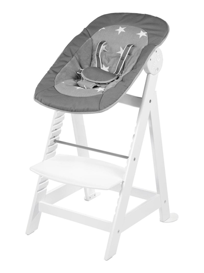 Seggiolone 3-in-1 con sdraietta inclinabile a stelle – ROBA "Born Up" Bianco - Kiabi