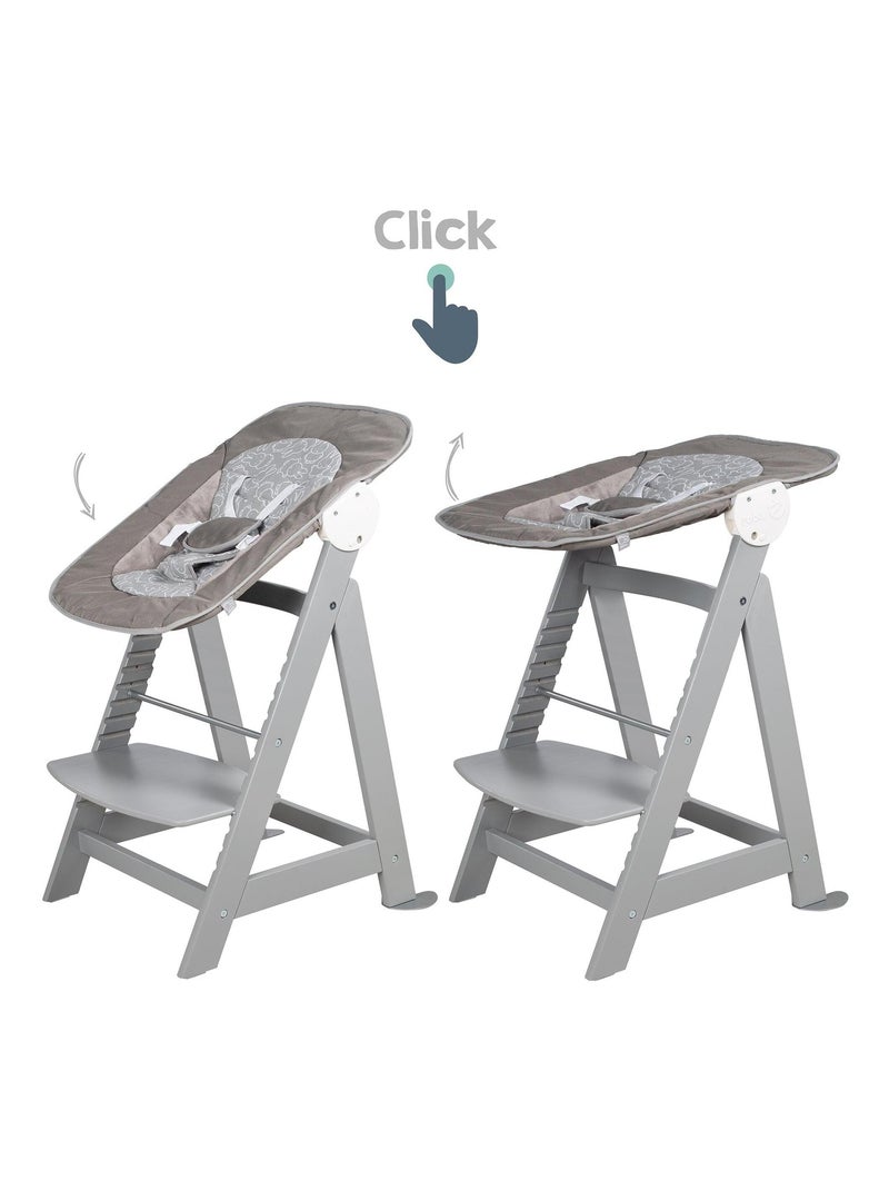 Seggiolone 3-in-1 con sdraietta inclinabile Miffy® – ROBA "Born Up" Grigio - Kiabi