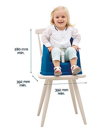 Booster Thermobaby YOUPLA con vassoio removibile e cintura a 3 punti