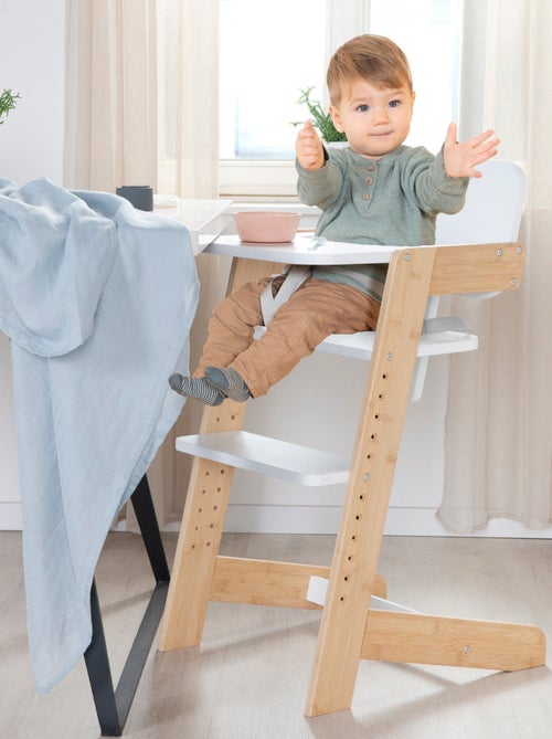 Seggiolone evolutivo in bambù FSC® con vassoio pasto "Roba Nature Up" - Kiabi