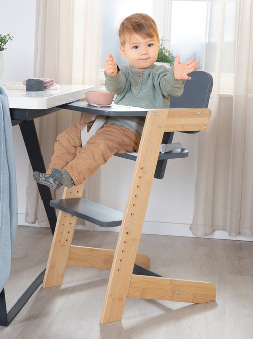 Seggiolone evolutivo in bambù FSC® con vassoio pasto "Roba Nature Up" - Kiabi