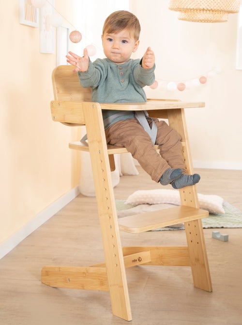 Seggiolone evolutivo in bambù FSC® con vassoio pasto "Roba Nature Up" - Kiabi