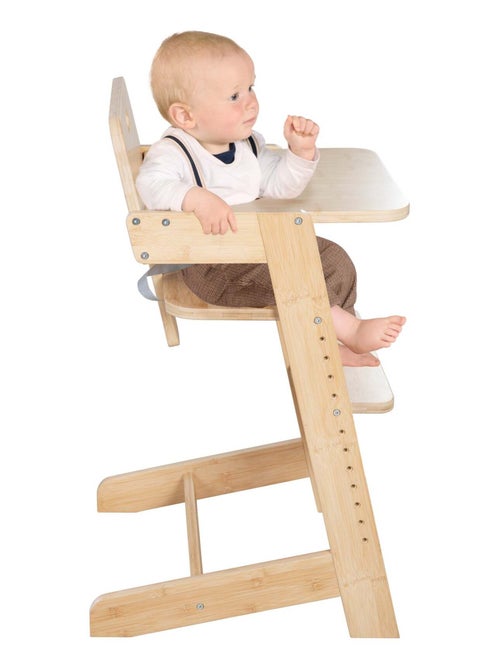 Seggiolone evolutivo in bambù FSC® con vassoio pasto "Roba Nature Up" - Kiabi