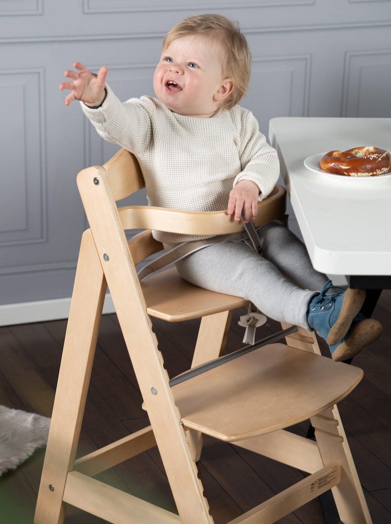 Seggiolone evolutivo in legno dai 6 mesi fino a 70 kg – ROBA "Sit Up III" Beige - Kiabi