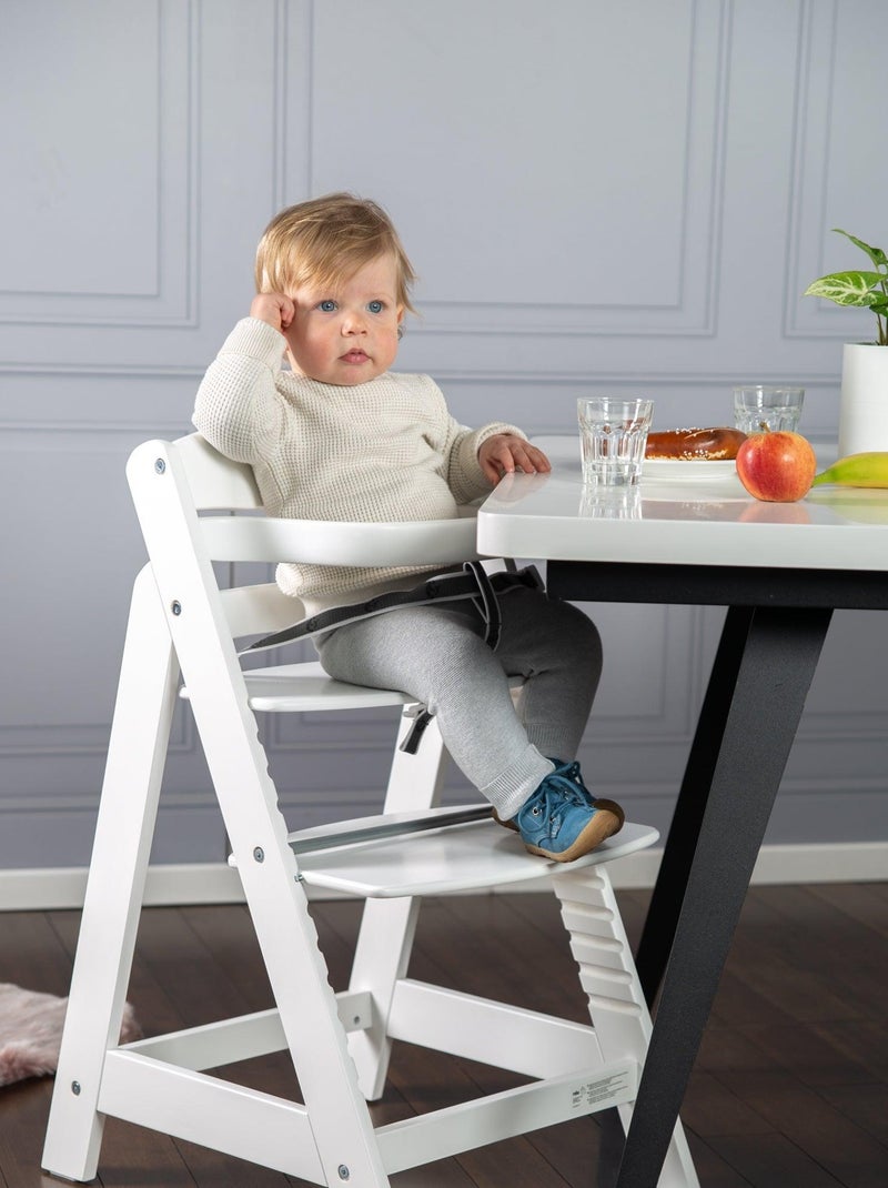 Seggiolone evolutivo in legno dai 6 mesi fino a 70 kg – ROBA "Sit Up III" Bianco - Kiabi