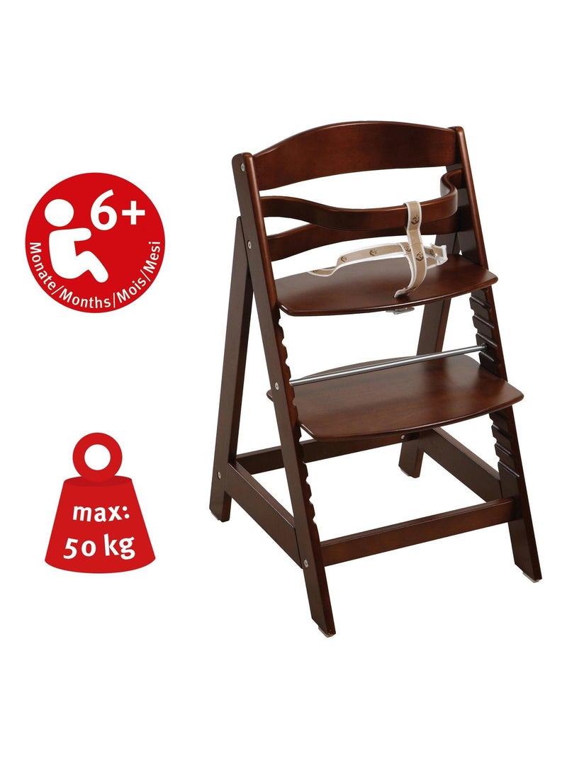Seggiolone evolutivo in legno dai 6 mesi fino a 70 kg – ROBA "Sit Up III" Marrone - Kiabi