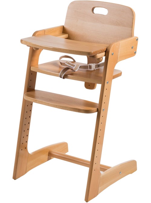 Seggiolone evolutivo in legno massello con vassoio – fino a 50 kg – "Roba Kid Up" - Kiabi
