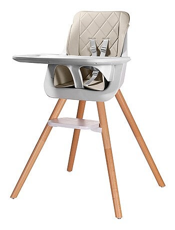 Seggiolone evolutivo in legno StarWood naturale grigio