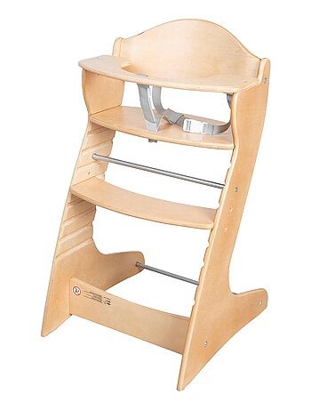 Seggiolone evolutivo in legno – supporta fino a 70 kg – "Roba Chair Up