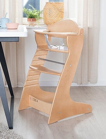 Seggiolone evolutivo in legno – supporta fino a 70 kg – "Roba Chair Up