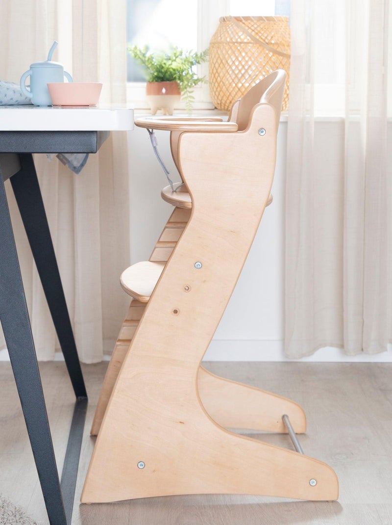 Seggiolone evolutivo in legno – supporta fino a 70 kg – "Roba Chair Up" Marrone chiaro - Kiabi