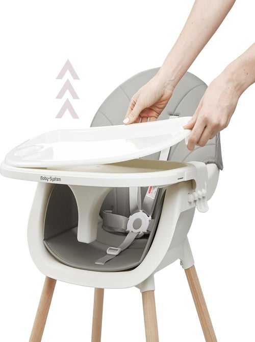 Seggiolone evolutivo legno 2 livelli max 25kg Mamabrum - Kiabi