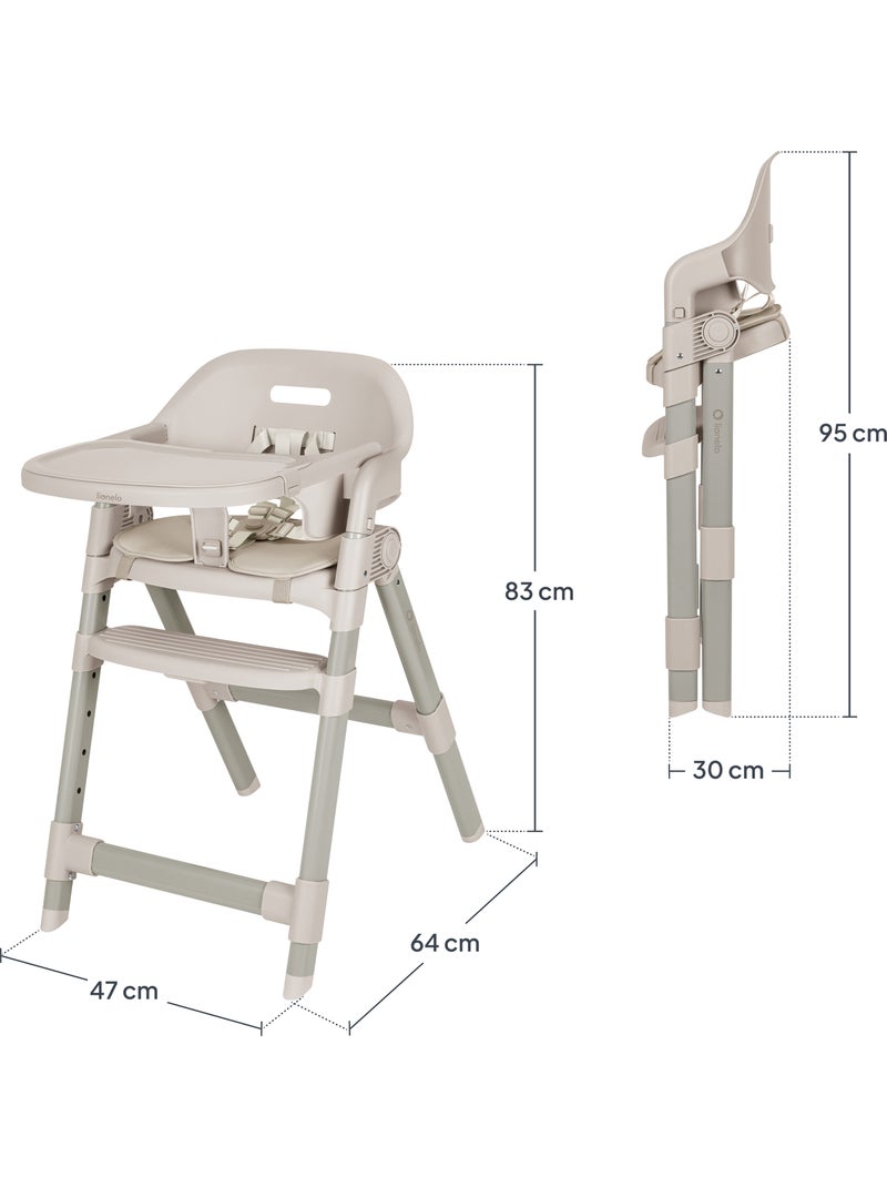 Seggiolone evolutivo LIONELO Matt - Regolabile in altezza - Pieghevole e compatto - Fino a 110 kg Beige - Kiabi
