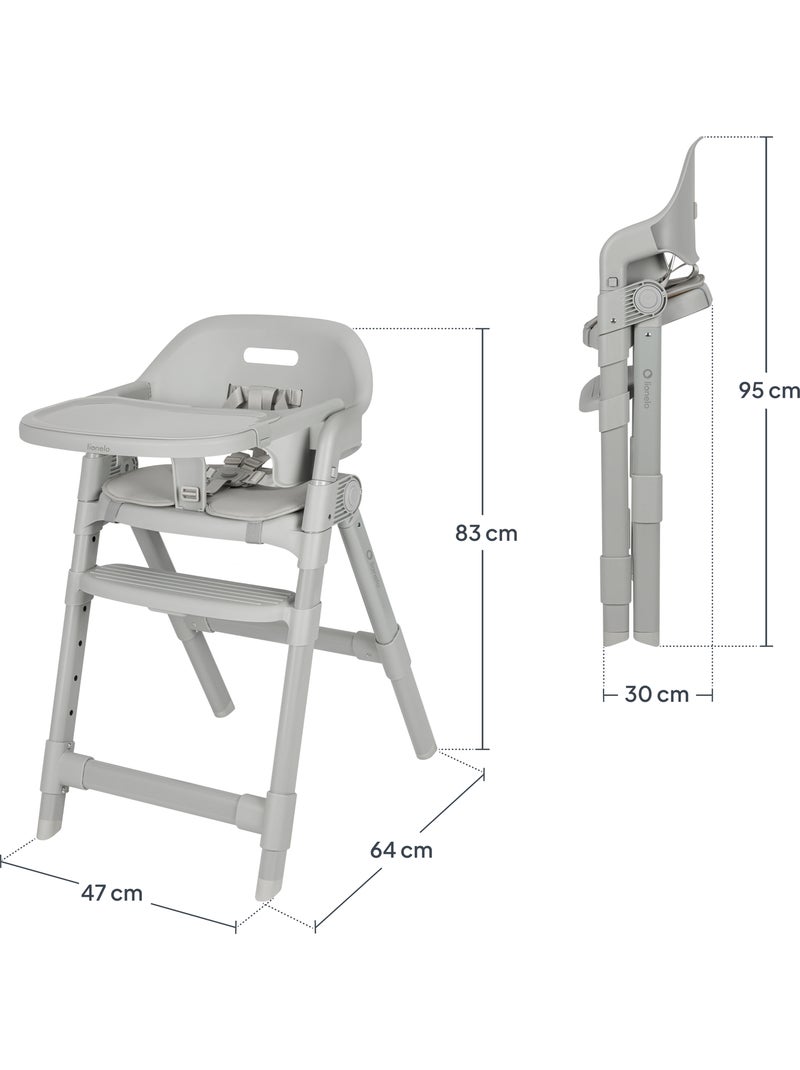 Seggiolone evolutivo LIONELO Matt - Regolabile in altezza - Pieghevole e compatto - Fino a 110 kg Grigio - Kiabi