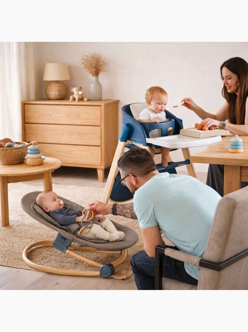 Seggiolone evolutivo per bambino in legno | bo jungle | bo jungle Grigio - Kiabi