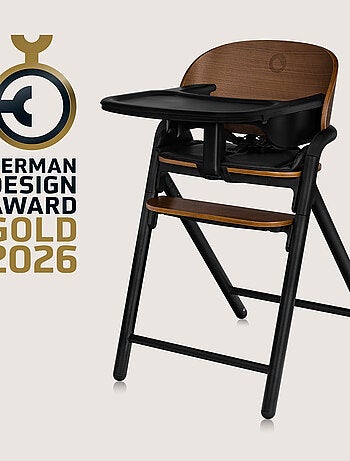 Seggiolone in legno LIONELO Celia 3 in 1 - Fino a 90 kg - Regolazione con una mano - Adattabile