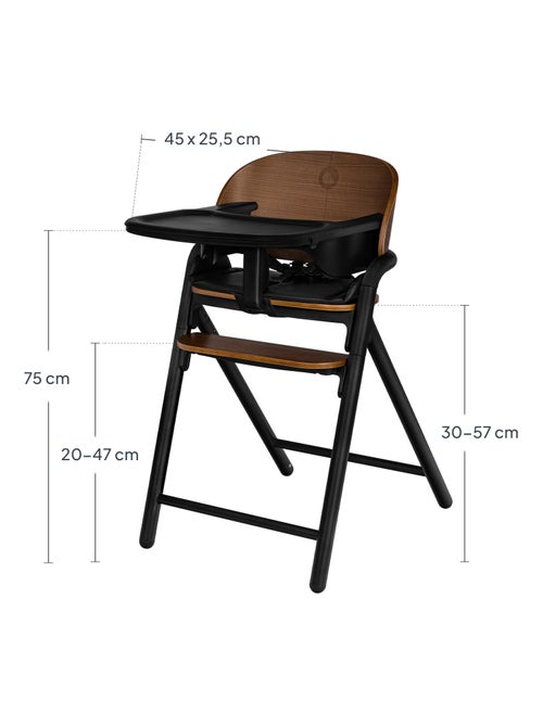 Seggiolone in legno LIONELO Celia 3 in 1 - Fino a 90 kg - Regolazione con una mano - Adattabile - Kiabi