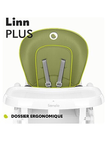 Seggiolone LIONELO Linn - Altezza regolabile - Ruote - Cestino - Pieghevole compatto