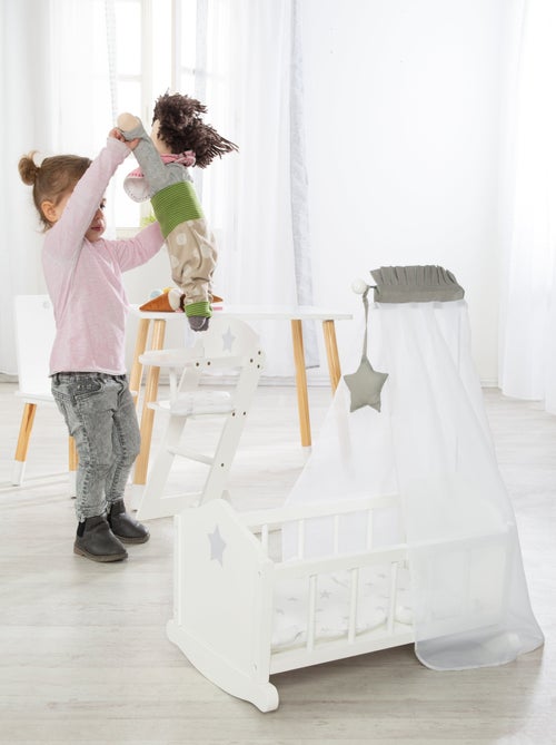 Seggiolone per bambole in legno massello + cuscino "Stella" – ROBA - Kiabi