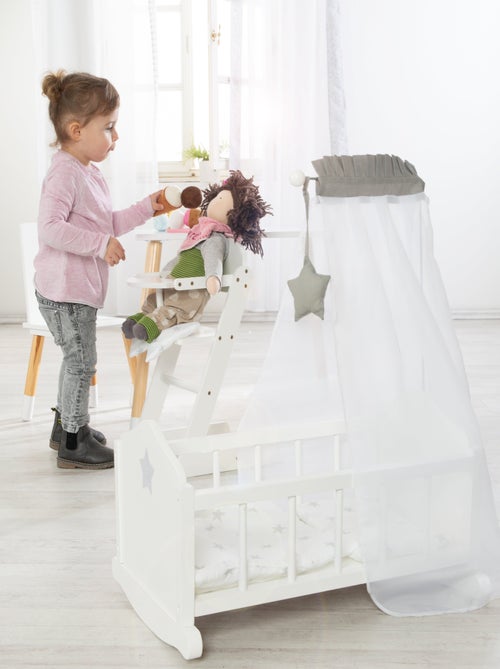 Seggiolone per bambole in legno massello + cuscino "Stella" – ROBA - Kiabi