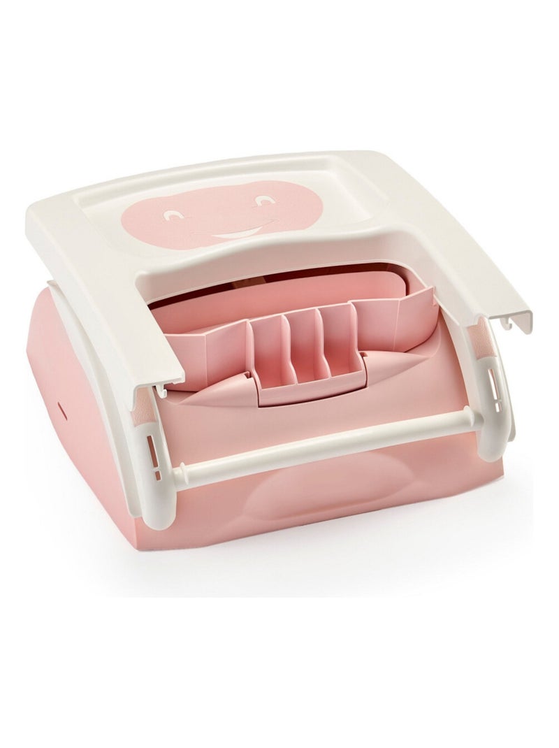 Seggiolone rialzatore per sedia 2-in-1 regolabile Thermobaby con vassoio rimovibile Rosa - Kiabi