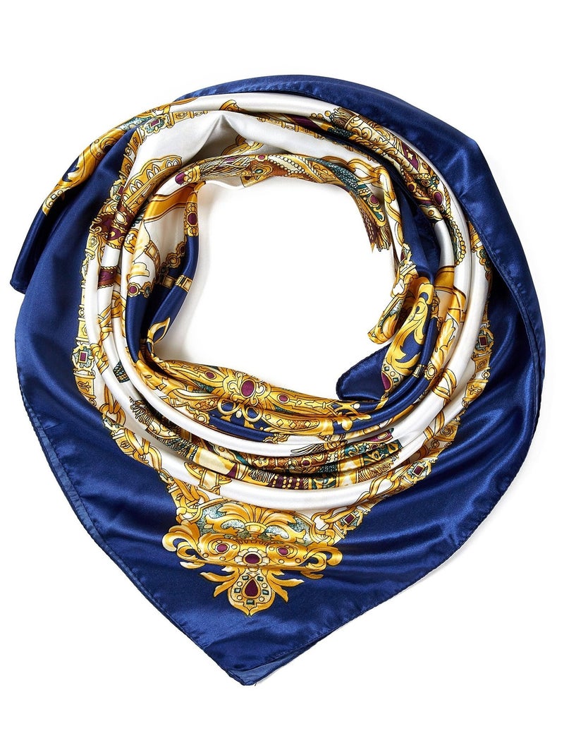 Sella Carré seta Blu marino - Kiabi