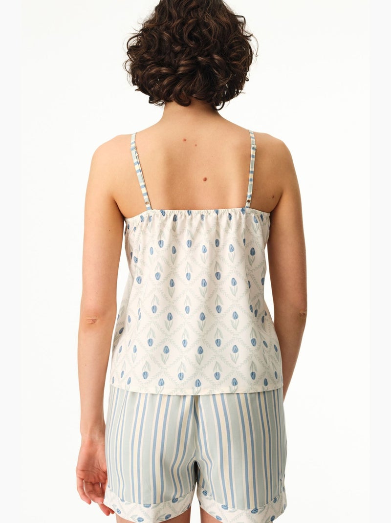 Serenity top pigiama floreale penti Bianco sporco - Kiabi