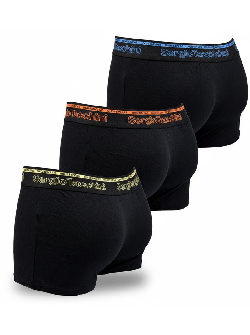 Sergio Tacchini Confezione di boxer da uomo Set da 3 Nero - Kiabi
