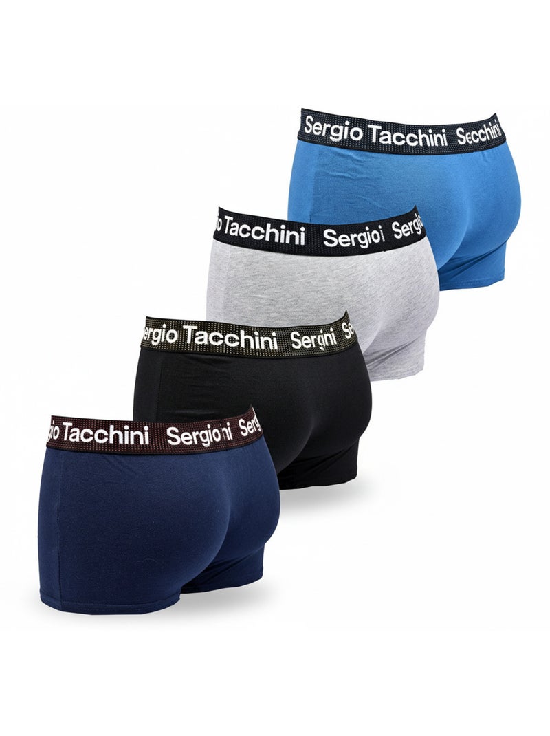 Sergio Tacchini Confezione di boxer da uomo Set da 4 Blu grigio - Kiabi
