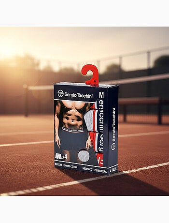Sergio Tacchini Confezione di boxer da uomo Set da 4