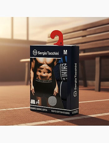 Sergio Tacchini Confezione di boxer da uomo Set da 4