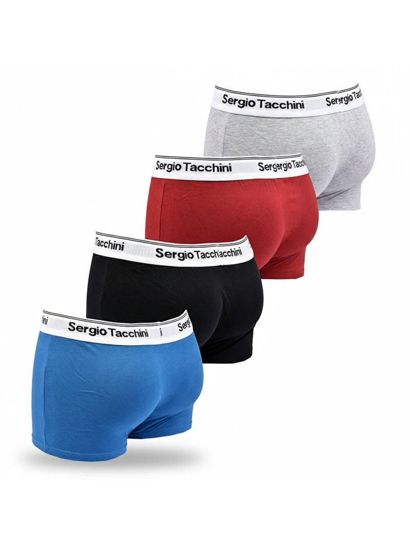 Sergio Tacchini Confezione di boxer da uomo Set da 4 Grigio rosso - Kiabi