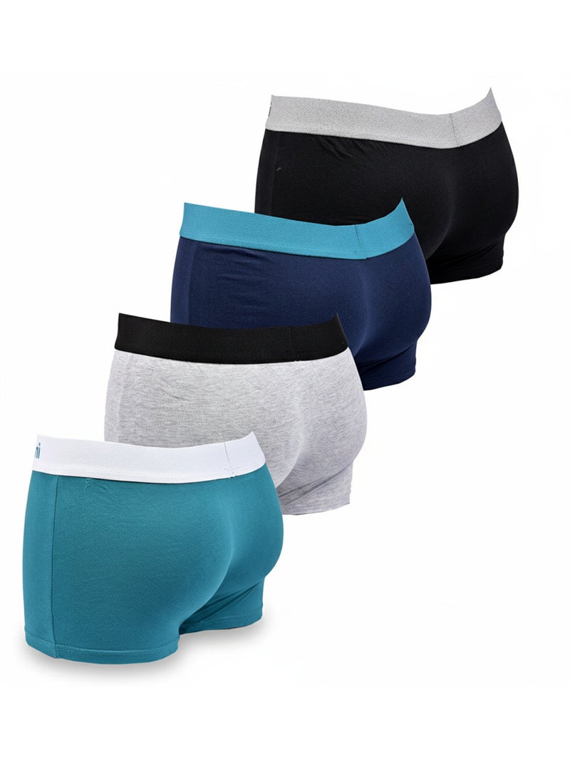 Sergio Tacchini Confezione di boxer da uomo Set da 4 Nero Blu - Kiabi