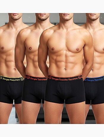 Sergio Tacchini Confezione di boxer da uomo Set da 4