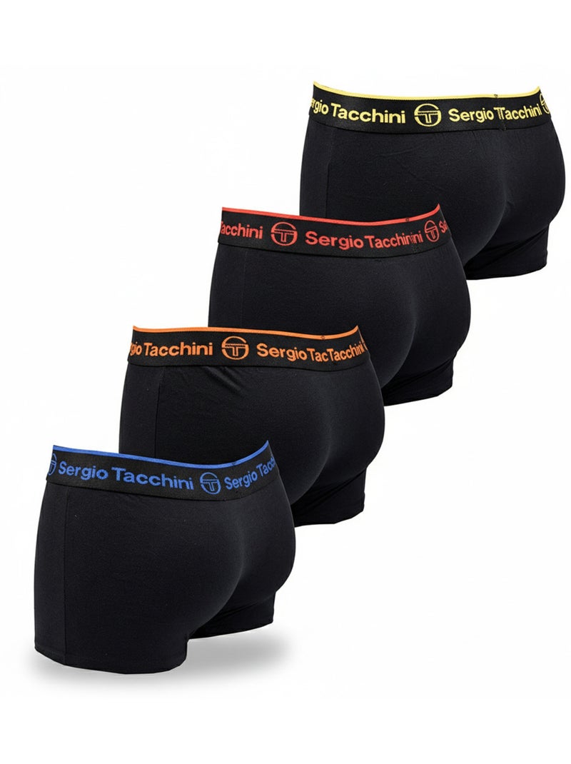 Sergio Tacchini Confezione di boxer da uomo Set da 4 Nero Multicolore - Kiabi