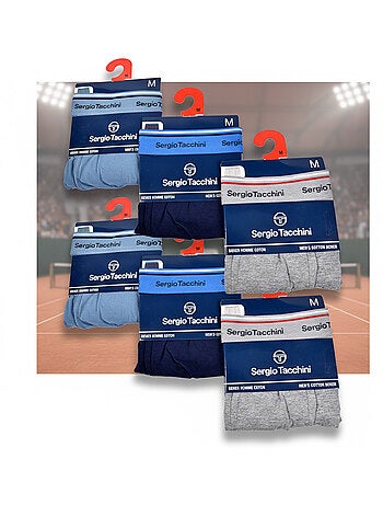 Sergio Tacchini Confezione di boxer da uomo Set da 6