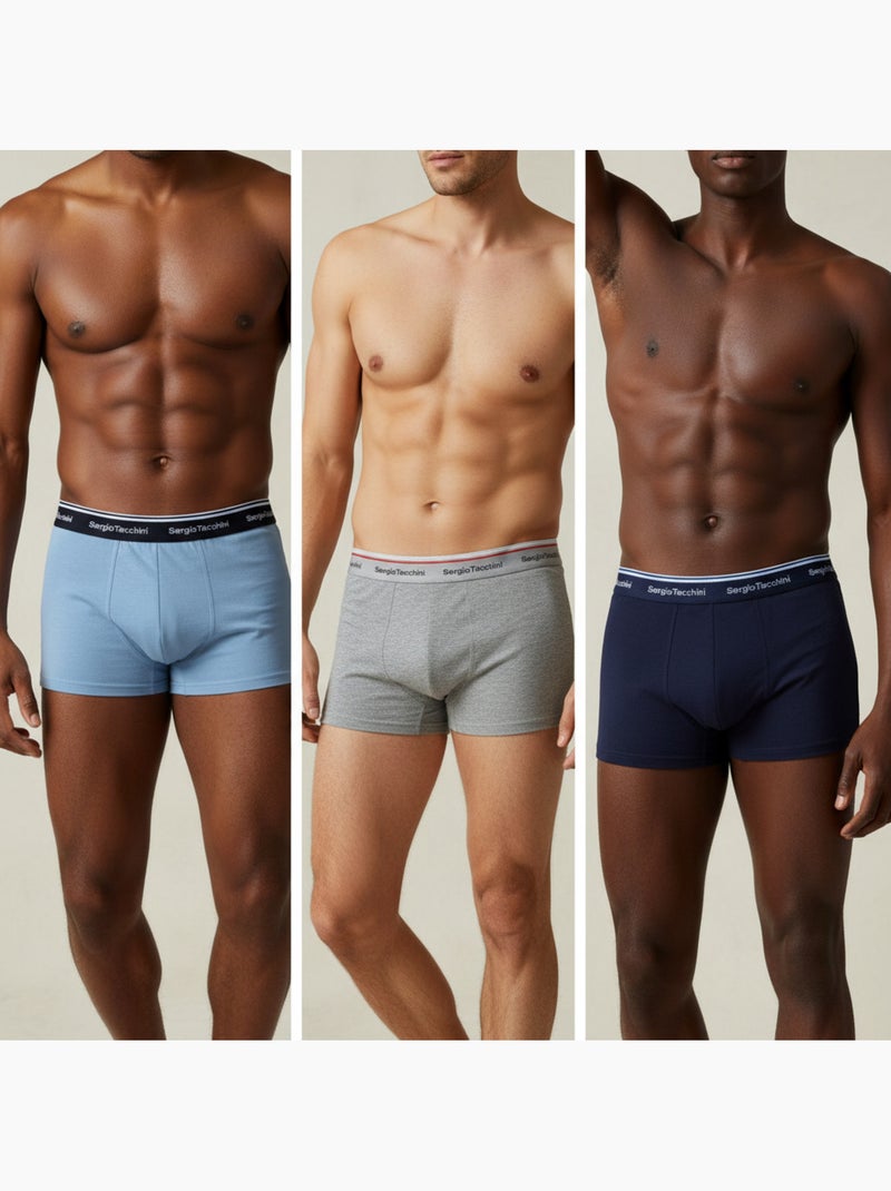 Sergio Tacchini Confezione di boxer da uomo Set da 6 Blu grigio - Kiabi