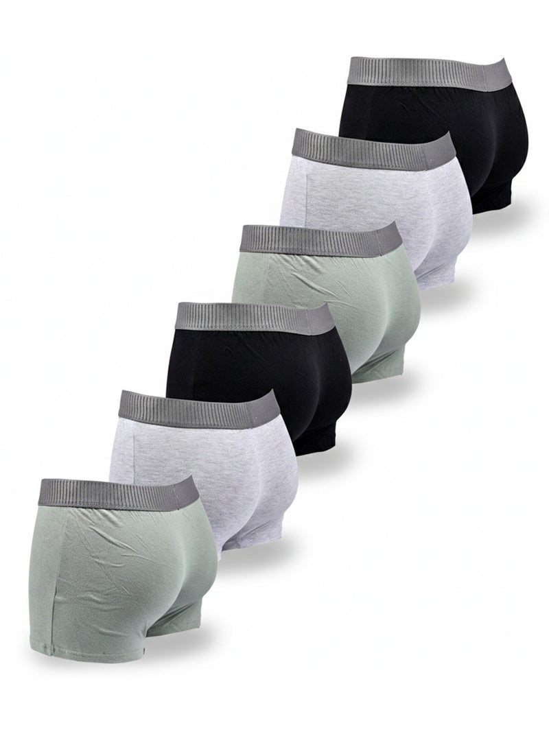 Sergio Tacchini Confezione di boxer da uomo Set da 6 Nero Grigio - Kiabi