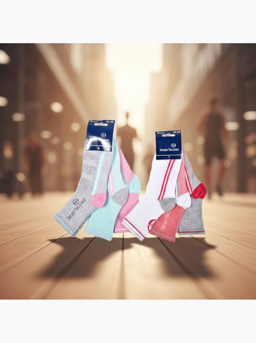 Sergio Tacchini Confezione di calzini corti da bambina Quarter Confezione da 6 - Kiabi