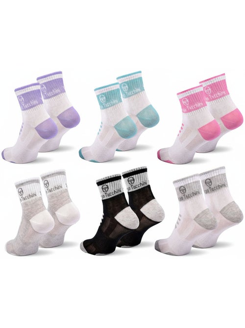 Sergio Tacchini Confezione di calzini corti da donna Quarter Confezione da 6 - Kiabi