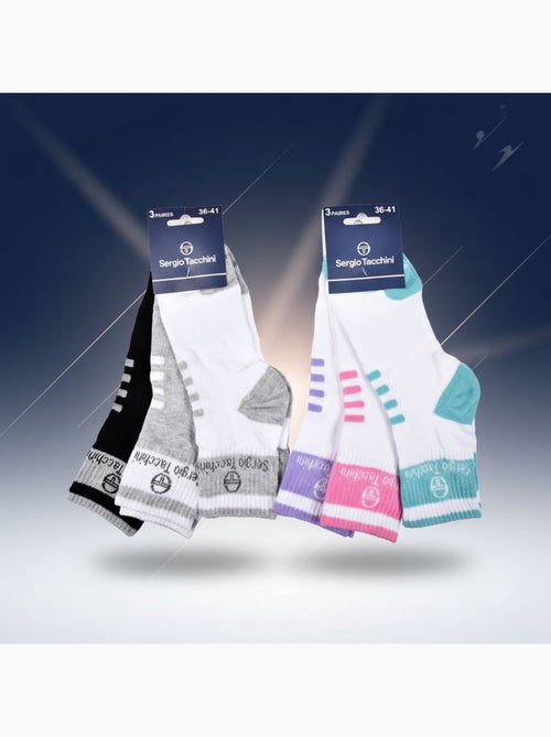 Sergio Tacchini Confezione di calzini corti da donna Quarter Confezione da 6 - Kiabi