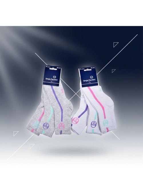 Sergio Tacchini Confezione di calzini corti da donna Quarter Confezione da 6 - Kiabi