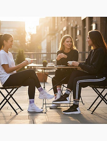 Sergio Tacchini Confezione di calzini corti da donna Quarter Confezione da 6
