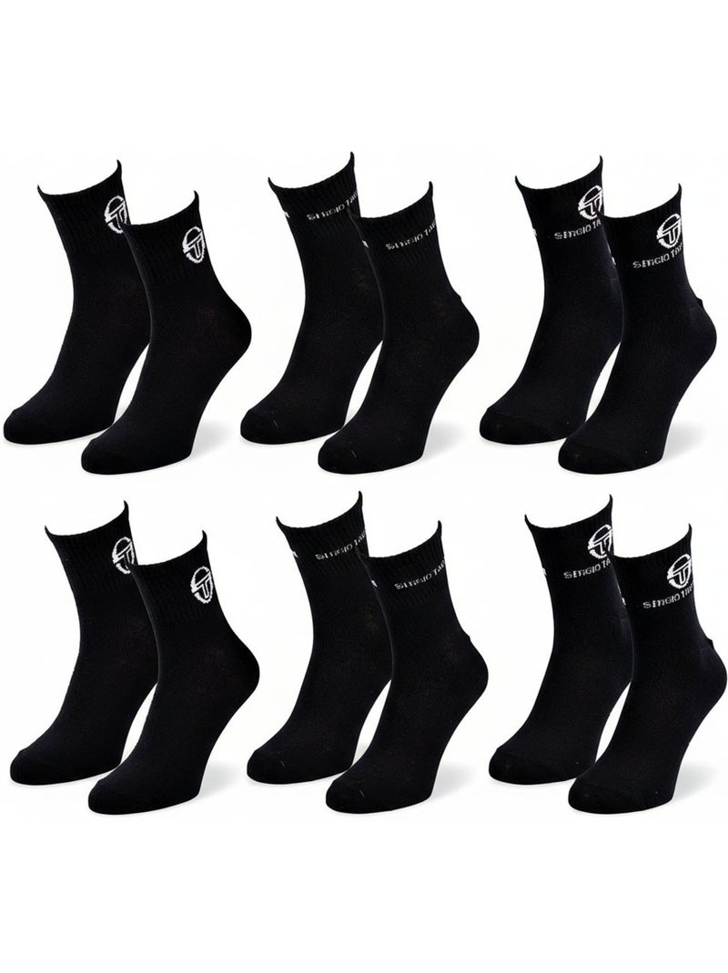 Sergio Tacchini Confezione di calzini corti da donna Quarter Confezione da 6 Nero - Kiabi