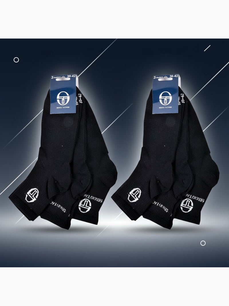 Sergio Tacchini Confezione di calzini corti da donna Quarter Confezione da 6 Nero - Kiabi
